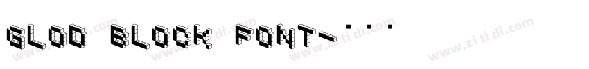 glod block font字体转换